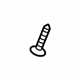 Mercedes-Benz 002-984-02-29 Outer Grille Bolt Mercedes-Benz 002-984-02-29 Outer Grille Bolt