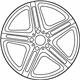 Mercedes-Benz 292-401-21-00-7X23 Wheel, Alloy Mercedes-Benz 292-401-21-00-7X23 Wheel, Alloy