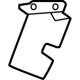 Mercedes-Benz 294-923-00-00-1D03 Latch Cover Mercedes-Benz 294-923-00-00-1D03 Latch Cover