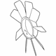 Mercedes-Benz 113-200-01-23 Fan Blade Mercedes-Benz 113-200-01-23 Fan Blade