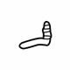 Mercedes-Benz 220-766-00-67 Handle, Inside Rod Mercedes-Benz 220-766-00-67 Handle, Inside Rod