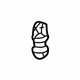 Mercedes-Benz 124-988-09-78 Door Trim Panel Fastener Mercedes-Benz 124-988-09-78 Door Trim Panel Fastener