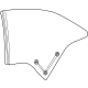 Mercedes-Benz 236-670-01-00 SIDE WINDOW PANE Mercedes-Benz 236-670-01-00 SIDE WINDOW PANE
