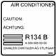 Mercedes-Benz 007-817-53-20 A/C Label Mercedes-Benz 007-817-53-20 A/C Label