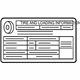 Mercedes-Benz 172-584-15-07 Tire Info Label Mercedes-Benz 172-584-15-07 Tire Info Label
