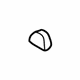 Mercedes-Benz 210-826-09-77 Lower Cover Cap Mercedes-Benz 210-826-09-77 Lower Cover Cap