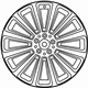 Mercedes-Benz 204-401-05-04-7X21 Wheel, Alloy Mercedes-Benz 204-401-05-04-7X21 Wheel, Alloy