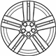 Mercedes-Benz 204-401-13-04-7X21 Wheel, Alloy Mercedes-Benz 204-401-13-04-7X21 Wheel, Alloy