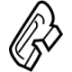 Mercedes-Benz 257-690-80-00 Windshield Pillar Trim Bracket Mercedes-Benz 257-690-80-00 Windshield Pillar Trim Bracket