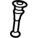 Mercedes-Benz 205-970-08-41 Headrest Guide Mercedes-Benz 205-970-08-41 Headrest Guide