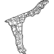 Mercedes-Benz 214-885-43-00 BUMPER LATERAL SUPPORT Mercedes-Benz 214-885-43-00 BUMPER LATERAL SUPPORT
