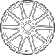 Mercedes-Benz 463-401-18-00-64-7X21 EXCHANGE SPOKE WHEEL Mercedes-Benz 463-401-18-00-64-7X21 EXCHANGE SPOKE WHEEL