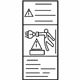 Mercedes-Benz 204-817-34-20 Caution Label Mercedes-Benz 204-817-34-20 Caution Label