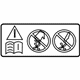 Mercedes-Benz 000-584-05-26 Caution Label Mercedes-Benz 000-584-05-26 Caution Label