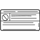 Mercedes-Benz 000-817-21-03 Air Bag Label Mercedes-Benz 000-817-21-03 Air Bag Label