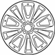 Mercedes-Benz 166-401-18-02-7X19 Wheel, Alloy Mercedes-Benz 166-401-18-02-7X19 Wheel, Alloy