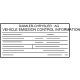Mercedes-Benz 260-221-01-00 Emission Label Mercedes-Benz 260-221-01-00 Emission Label