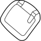 Mercedes-Benz 296-811-07-00 Mirror Assembly Seal Mercedes-Benz 296-811-07-00 Mirror Assembly Seal