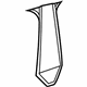 Mercedes-Benz 117-690-01-79 Pillar Molding Mercedes-Benz 117-690-01-79 Pillar Molding