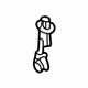 Mercedes-Benz 203-690-00-19-1A26 Release Handle Mercedes-Benz 203-690-00-19-1A26 Release Handle