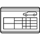 Mercedes-Benz 230-584-01-13 INFO LABEL, TIRE PRESSURE Mercedes-Benz 230-584-01-13 INFO LABEL, TIRE PRESSURE