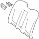 Mercedes-Benz 217-920-08-02-1B55 OUTER COV., RR SEAT BACKR Mercedes-Benz 217-920-08-02-1B55 OUTER COV., RR SEAT BACKR