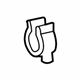Mercedes-Benz 617-187-00-90 Cooler Line Upper Clip Mercedes-Benz 617-187-00-90 Cooler Line Upper Clip