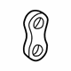 Mercedes-Benz 117-187-00-85 Oil Hose Holder Mercedes-Benz 117-187-00-85 Oil Hose Holder