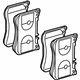 Mercedes-Benz 000-420-32-05 Brake Pads Mercedes-Benz 000-420-32-05 Brake Pads