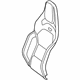 Mercedes-Benz 205-910-03-40-9H07 OUTER COVER, SEAT BACKR.