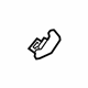 Mercedes-Benz 222-690-05-14 Windshield Pillar Trim Lower Bracket Mercedes-Benz 222-690-05-14 Windshield Pillar Trim Lower Bracket