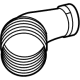 Mercedes-Benz 178-090-09-00 Air Hose Mercedes-Benz 178-090-09-00 Air Hose