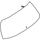 Mercedes-Benz 167-740-20-00 Lift Gate Glass Mercedes-Benz 167-740-20-00 Lift Gate Glass
