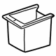 Mercedes-Benz 163-683-13-75-9A96 Storage Box Mercedes-Benz 163-683-13-75-9A96 Storage Box