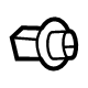Mercedes-Benz 000-998-36-85 License Bracket Fastener Mercedes-Benz 000-998-36-85 License Bracket Fastener