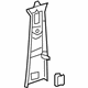 Mercedes-Benz 292-690-49-00-9H93 TRIM, B-PILLAR Mercedes-Benz 292-690-49-00-9H93 TRIM, B-PILLAR