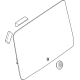 Mercedes-Benz 463-740-38-00 REAR WINDOW