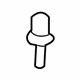Mercedes-Benz 001-990-01-92 Rocker Molding Rivet Mercedes-Benz 001-990-01-92 Rocker Molding Rivet