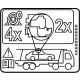 Mercedes-Benz 000-817-53-01 Ads Information Label Mercedes-Benz 000-817-53-01 Ads Information Label