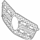 Mercedes-Benz 166-885-00-54 Grille Cover Mercedes-Benz 166-885-00-54 Grille Cover