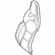 Mercedes-Benz 205-910-48-13-1B81 Seat Back Cover