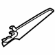 Mercedes-Benz 205-680-07-05 Center Molding Mercedes-Benz 205-680-07-05 Center Molding