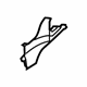 Mercedes-Benz 205-680-00-71 Center Molding Mercedes-Benz 205-680-00-71 Center Molding