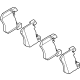 Mercedes-Benz 000-421-39-02 DISK BRAKE PAD Mercedes-Benz 000-421-39-02 DISK BRAKE PAD