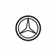 Mercedes-Benz 204-758-00-58 Emblem Mercedes-Benz 204-758-00-58 Emblem