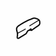 Mercedes-Benz 170-680-04-98 Cup Holder Cover Mercedes-Benz 170-680-04-98 Cup Holder Cover